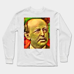 Horatio Alger Snow Portrait | Horatio Alger Artwork 9 Long Sleeve T-Shirt